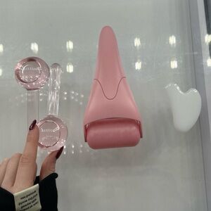 Pink Facial Roller and Tools Set